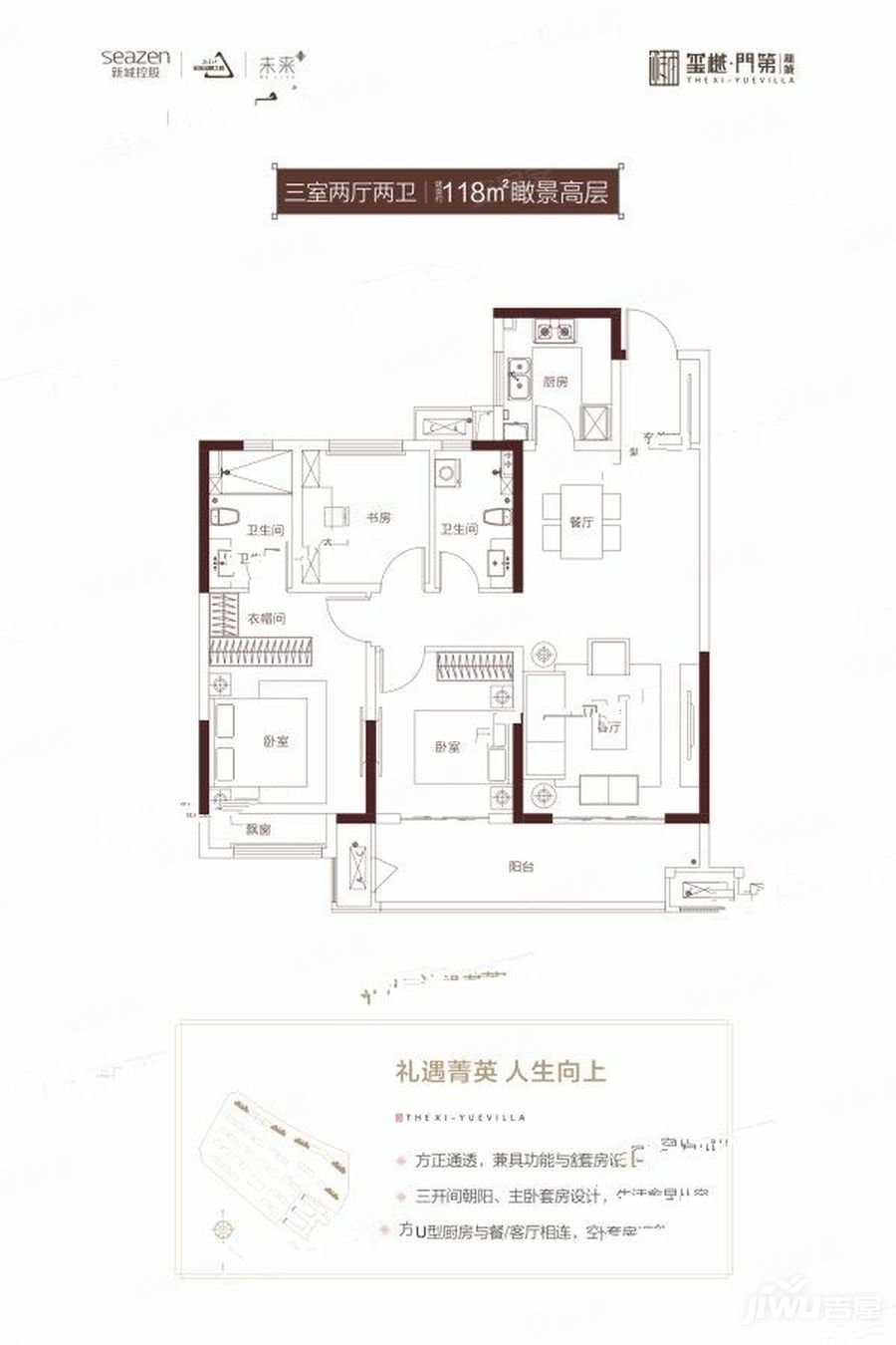 胶州新城玺樾户型图图片