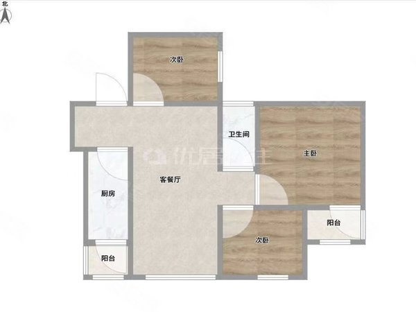 【多图】阳光西岸,良庆周边租房,阳光西岸 3室2厅1卫 72平 电梯房 精