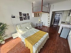 新乡红旗宝龙广场科技学院 医学院附近。朝南一居室。采光嘎嘎好。带投影。厨房。出租房源真实图片