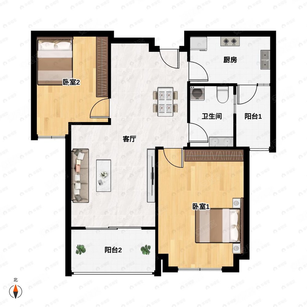 安静位置中高楼层大两房动静分离随时看房业主急售价格能谈
