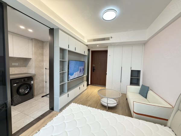 金华金东多湖富力三江都荟精品温馨一居室可看江景房租可月付民用电楼下生活设施配套齐全出租房源真实图片