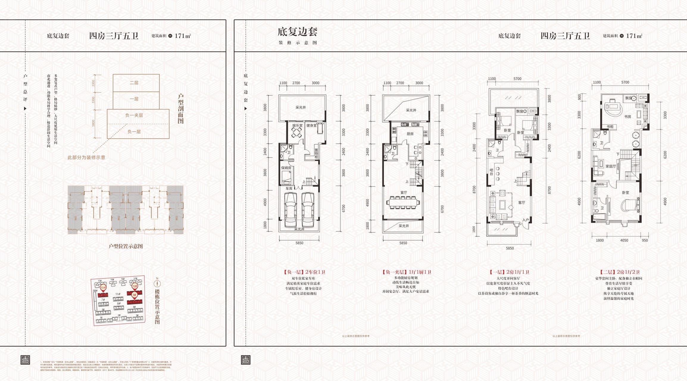 安吉万达旁山语城洋房底复单价9500四层带花园可议价