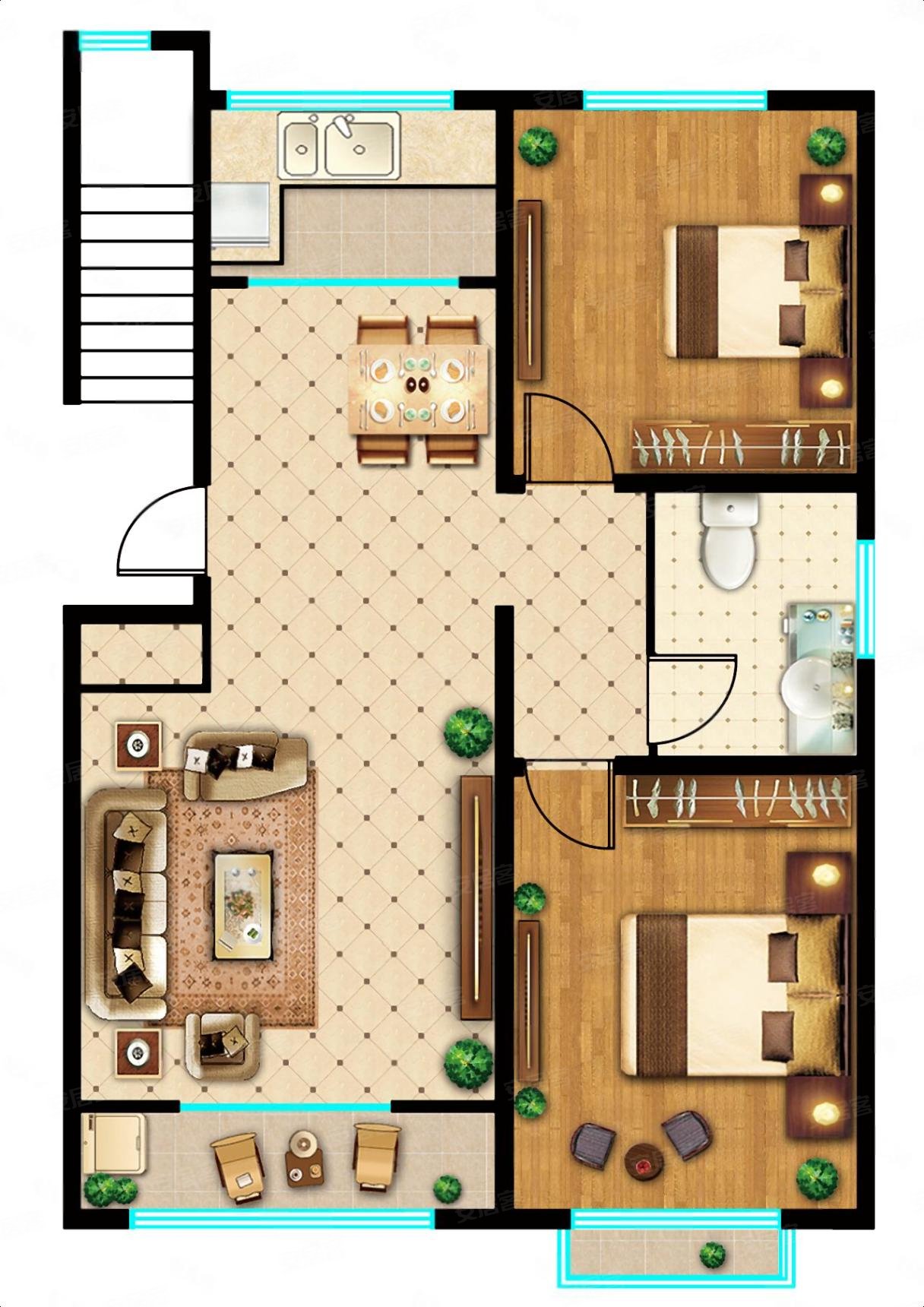 新枫公馆 南北通透 中间楼层采光好 出行方便 集中供暖