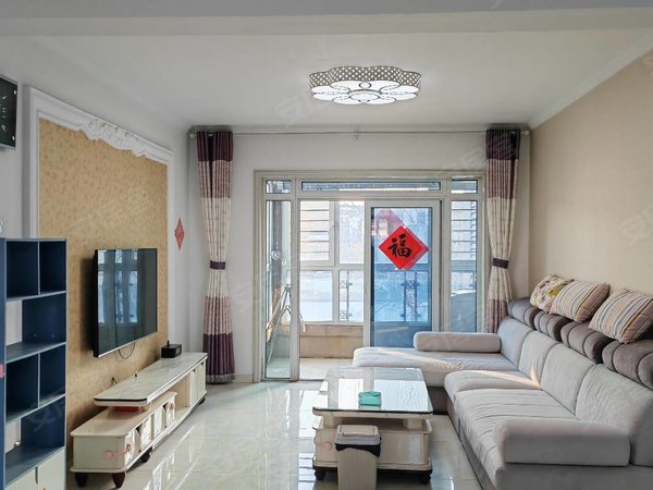 青岛即墨开发区一山一墅一山一墅3楼95平套三全明户型精装家具家电