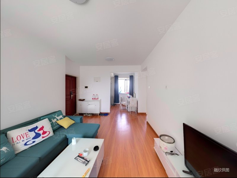 柏悦花园诚售精装两室h户型南北通透新小区小区环境好