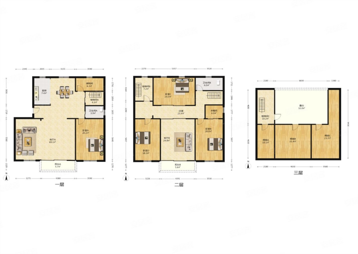 欧陆经典 通透户型大跃层 大露台 储存空间大 配套成熟,欧陆经典花园