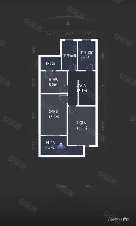 华城美地(别墅)5室2厅3卫278㎡南1100万