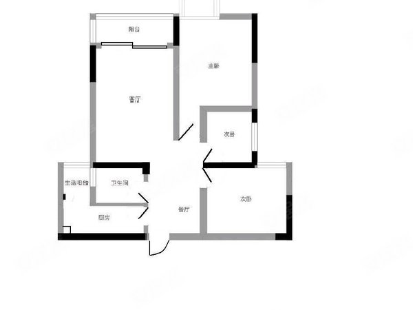 重慶大渡口茄子溪綠地城(一期)綠地城(一期) 3室2廳1衛 81平 配套齊全