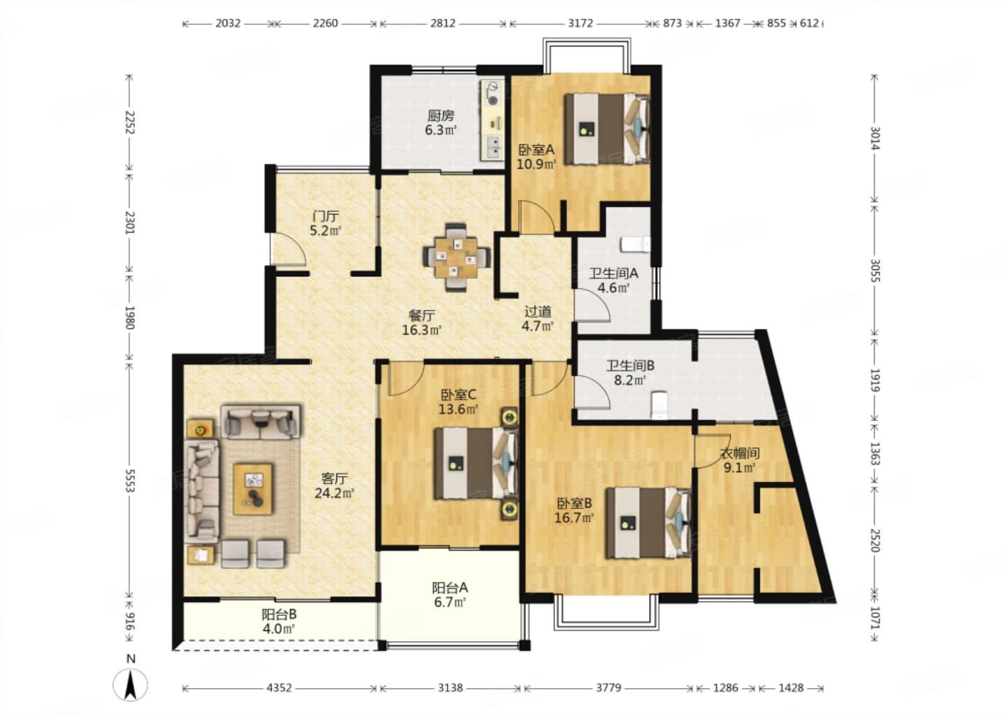 高新三小三初 板式小高层 精装三居室 诚心出售,枫林绿洲云顶园二手房