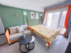 重庆南岸学府大道押一付一0中介 南坪万科 停车免非大落地窗轻奢风可养宠物出租房源真实图片