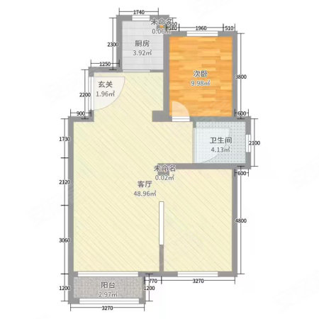 东华园2室2厅1卫97㎡南北39.8万