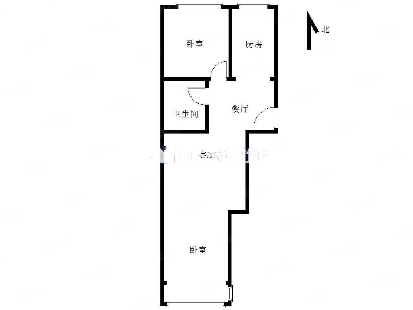 阳光丽景2室1厅1卫64.77㎡南北32万