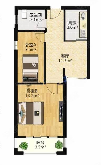 联发君悦湖小区新产权清晰南北通透高楼层采光充足创新路