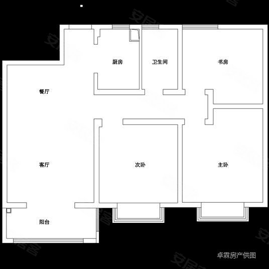 江华国际3室2厅1卫108㎡南北72.8万