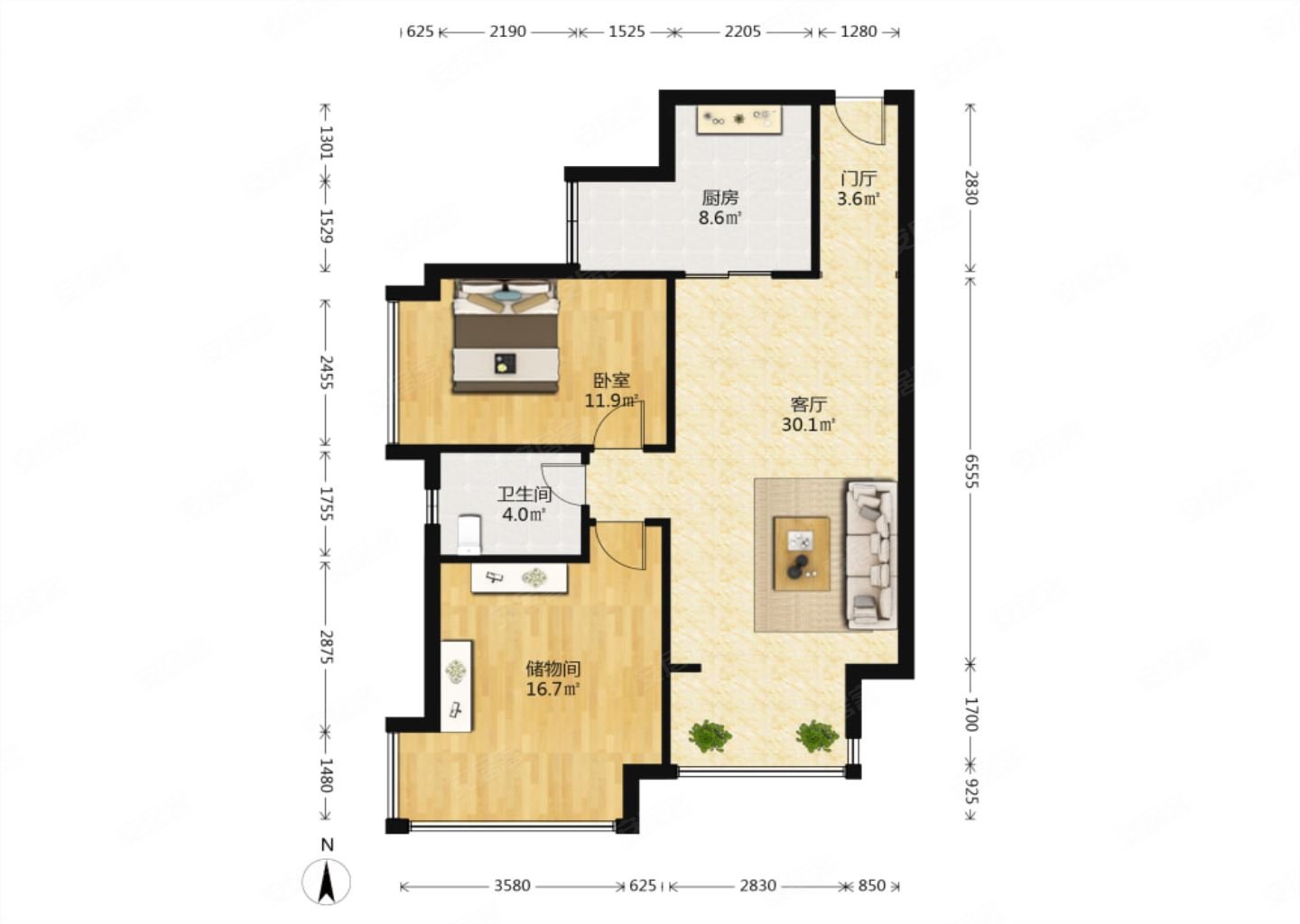正锦城南城都汇汇尚园眼镜户型户型好无浪费园林小区
