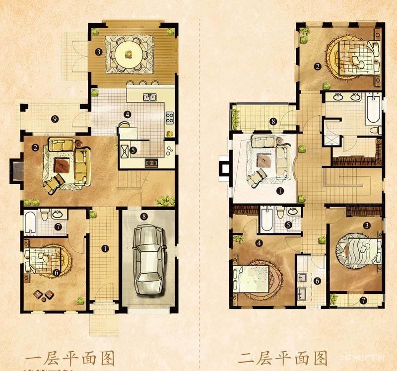 卧龙湖小镇联排别墅出售241平纯毛坯满两年价格美丽
