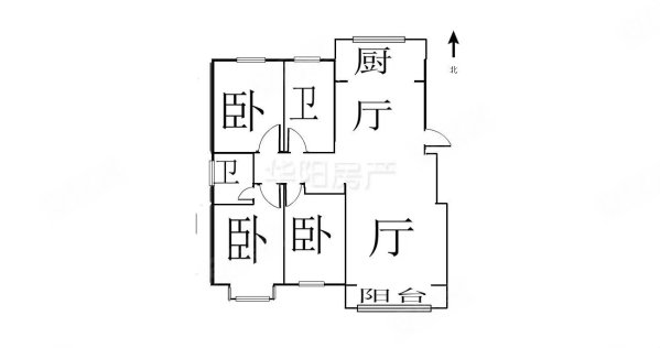 剑桥学府3室2厅2卫135.39㎡南北120万