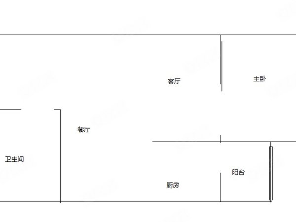 广州天河林和嘉尚国际公寓嘉尚国际公寓 1室2厅1卫 50平 电梯房 精