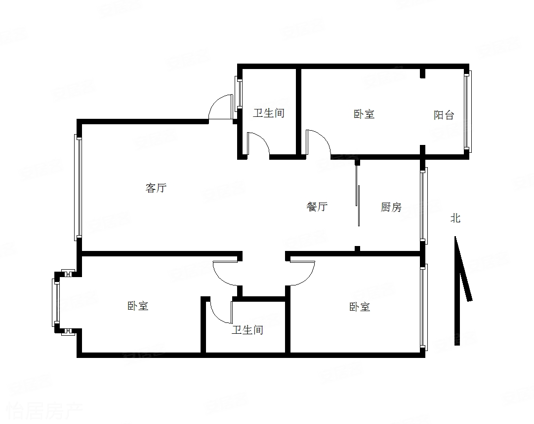 55万出售 和谐家园 3室2卫 好楼层 户型好 双气 可分期,和谐家园(偃师