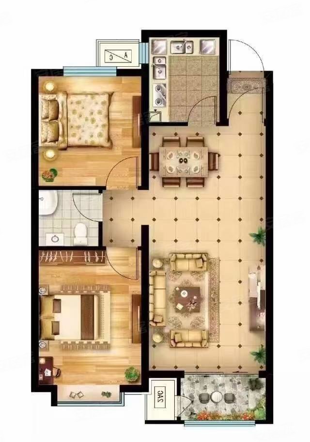 瑞泽家园南北通透两居中间好楼层接手即可出租