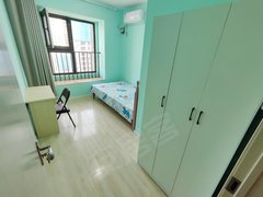 青岛城阳高新区有空调 费用全包 无中介F 金茂悦北五区 览秀城 世贸52出租房源真实图片