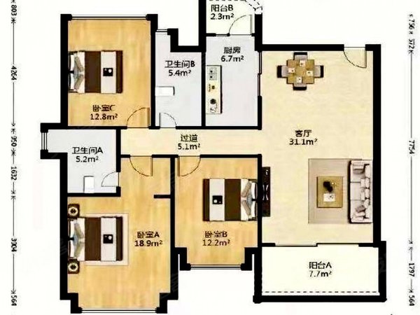 广州天河珠江新城东金碧华府第一次出租 金碧华府 全新豪华装修三房