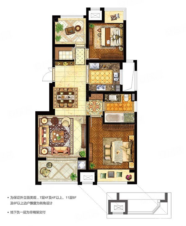 东阳紫荆公馆户型图图片