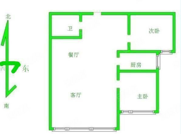 安居东城首府2室1厅1卫100.71㎡南北130万