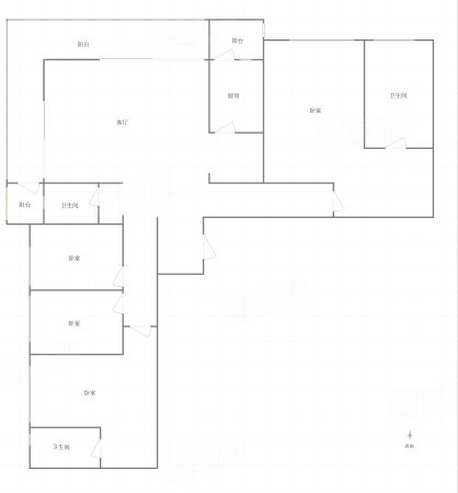 嘉陵江天4室2厅3卫257㎡西南455万