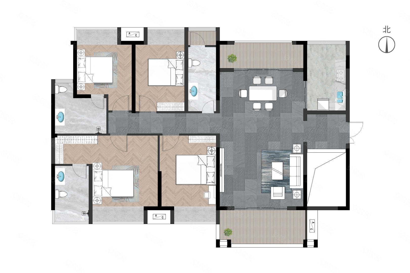 太古城南北通透一线江景视野开阔中高楼层