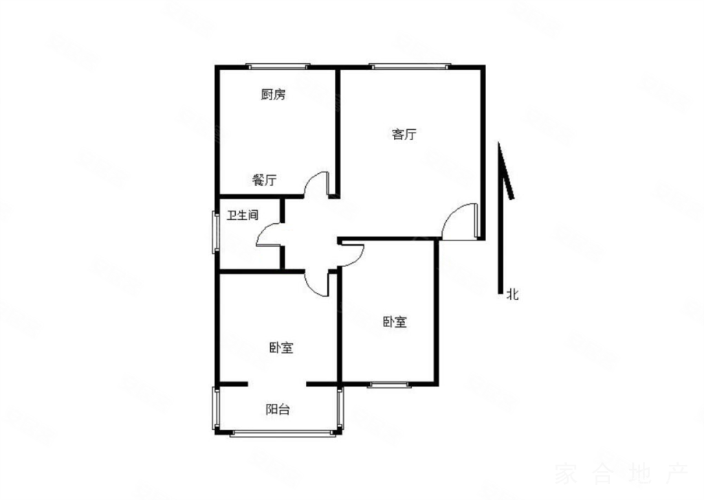 巨华巨海城4区2室2厅1卫97.07㎡南北105万