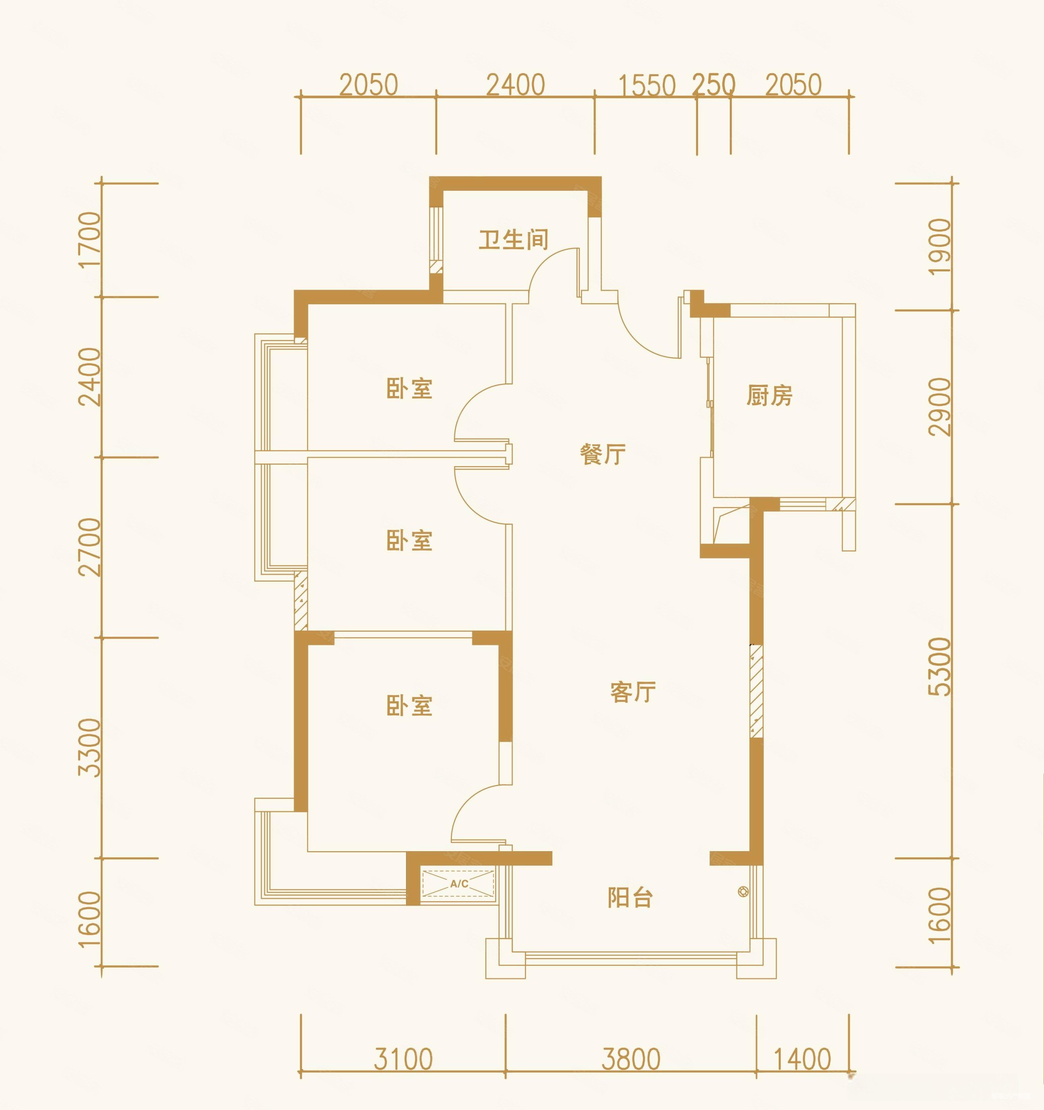 鱼珠城和贵坊3室2厅2卫32.99㎡南北50万