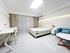 安康汉滨万达广场万达公寓一室一厅出租独立衣帽间干净整洁随时看房出租房源真实图片