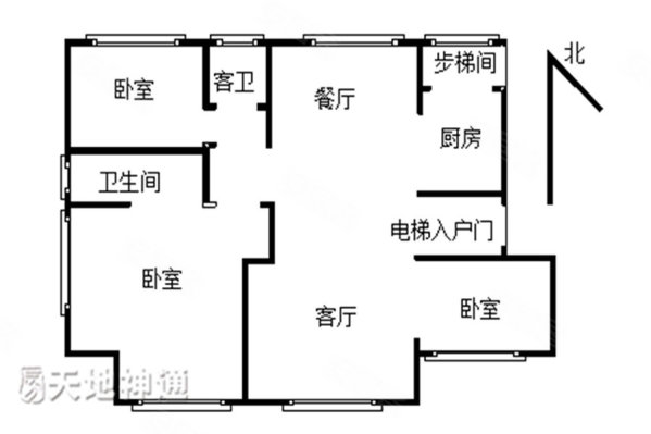 顶秀美泉小镇B区3室2厅2卫135.32㎡南北380万