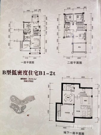 恒大金碧天下(别墅)5室3厅4卫250㎡南北195万