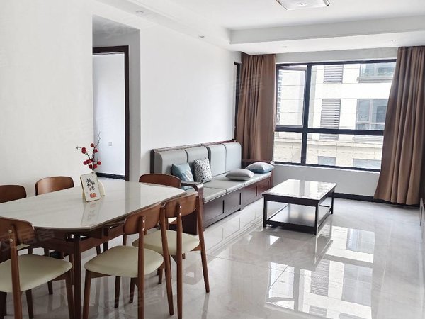 金华婺城湖海塘智合院北区湖海塘板块 智合院 东边套大三房。采光视线无遮挡 精装修拎包出租房源真实图片