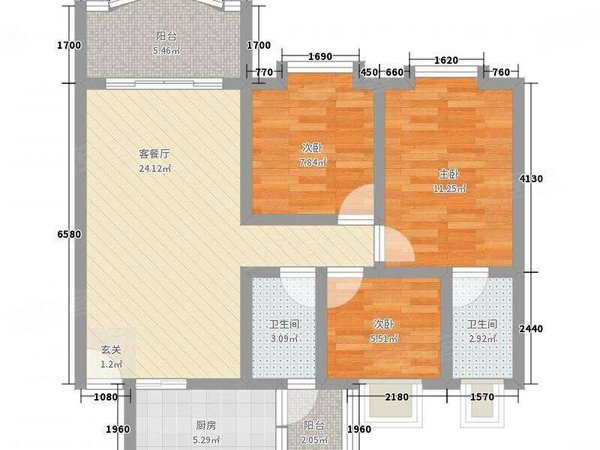 金华婺城湖海塘智合院北区奶油风 三房两卫 品牌家具 停车免费 高层采光好 湖海塘商圈出租房源真实图片