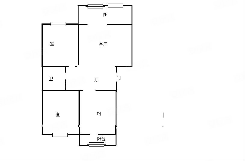 复华小区2室1厅1卫126.69㎡南北99万