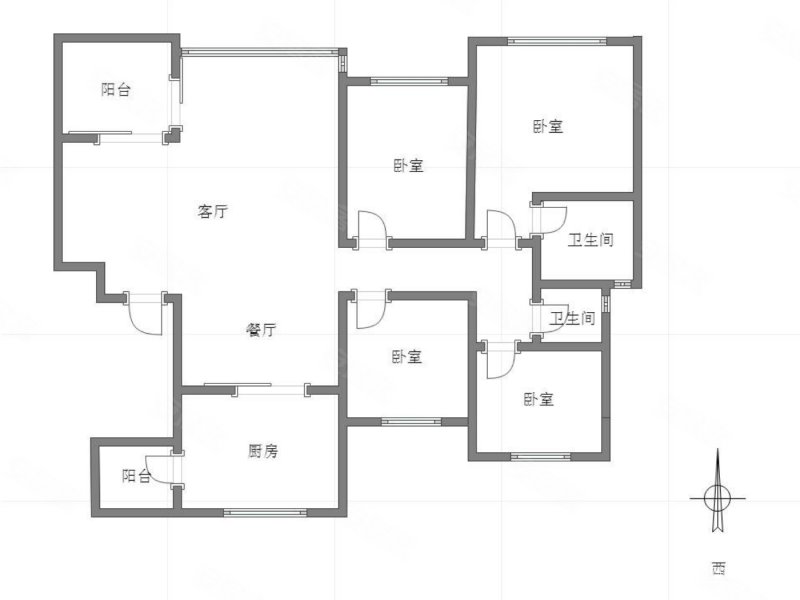 龙湖尘林间4室2厅2卫192.71㎡西北385万