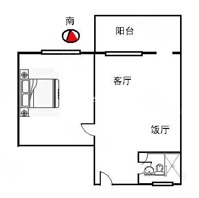 上海徐汇湖南路黑石公寓黑石网红公寓 有车位 交一压一 可短租 民水民