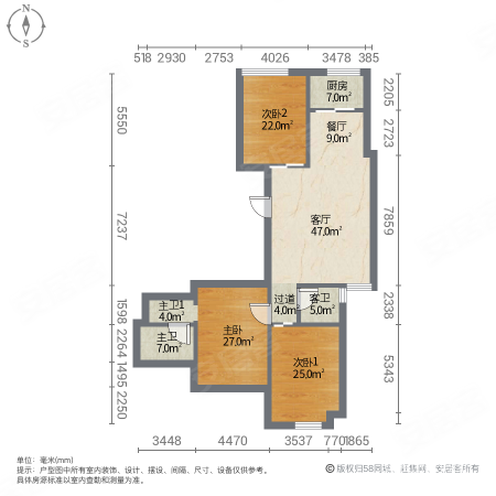 临江新天地美墩苑3室2厅2卫122㎡南185万