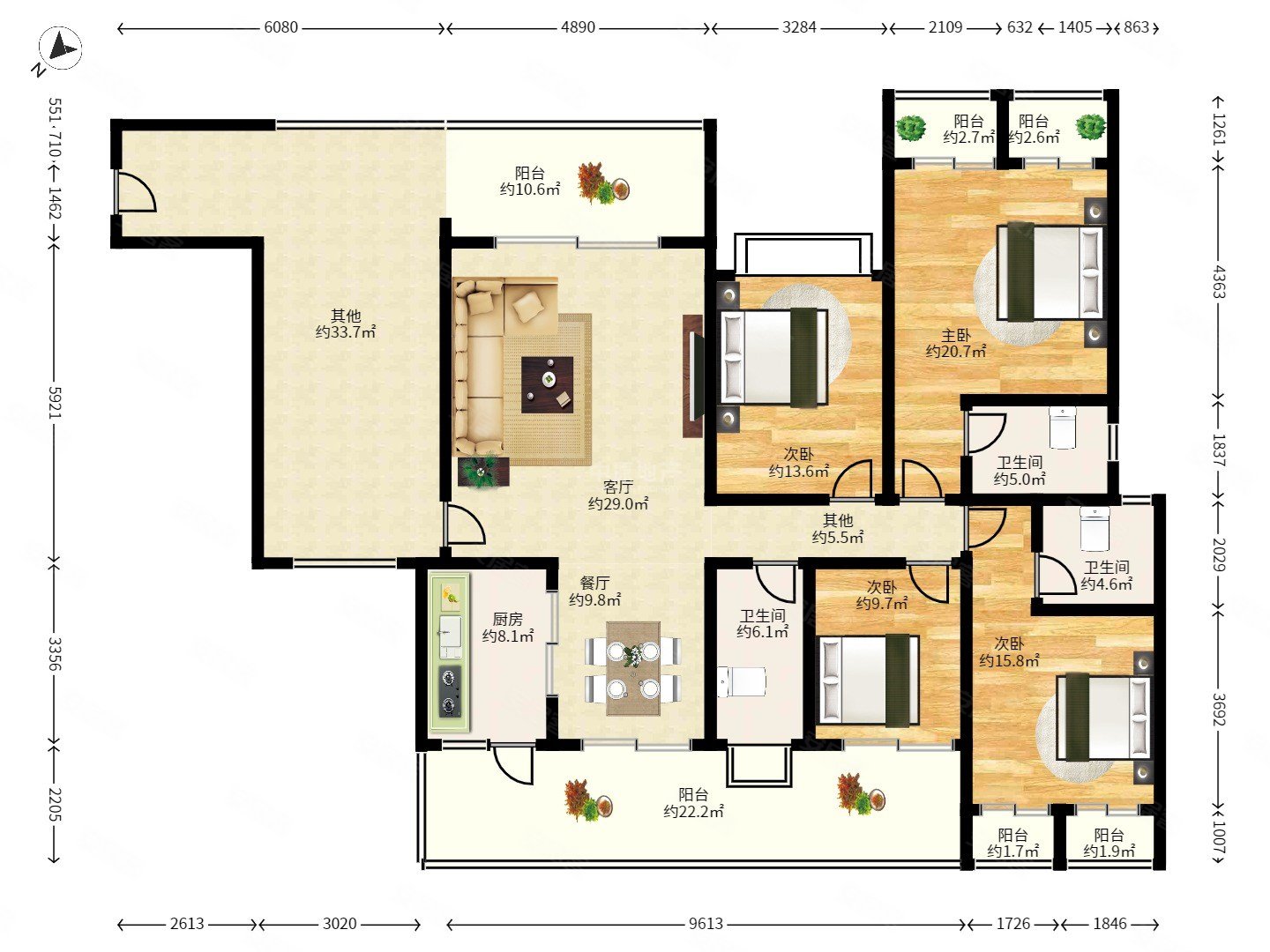 标杆豪宅公园大地稀罕顶楼复式大5房3卫红本在手满5税少