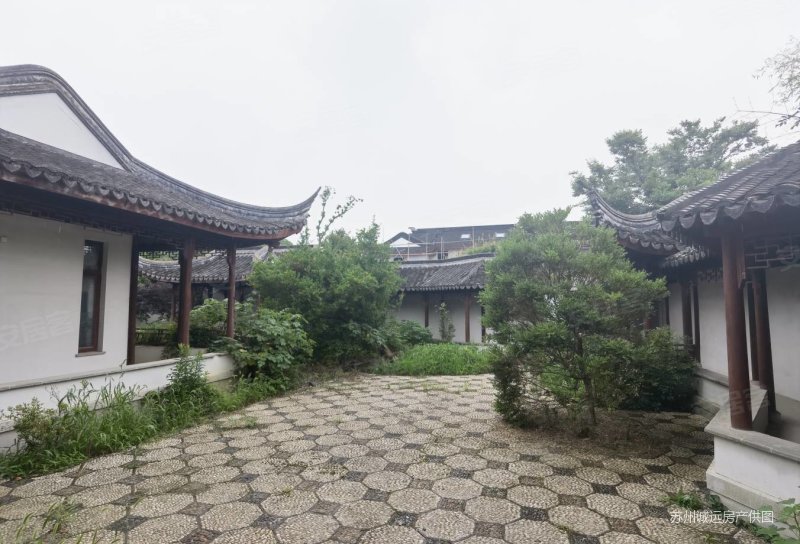甪直瑞园中梁独墅御湖花园1200平中式园林别墅