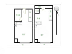 华润max公寓 2室1厅1卫  电梯房 精装修38平米