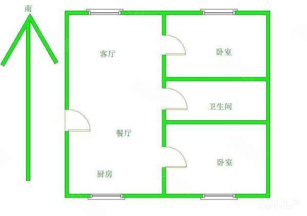 天骄小区2室2厅1卫118㎡南北116万