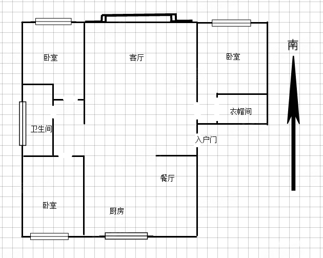 亿福花园3室2厅2卫139㎡南北87万