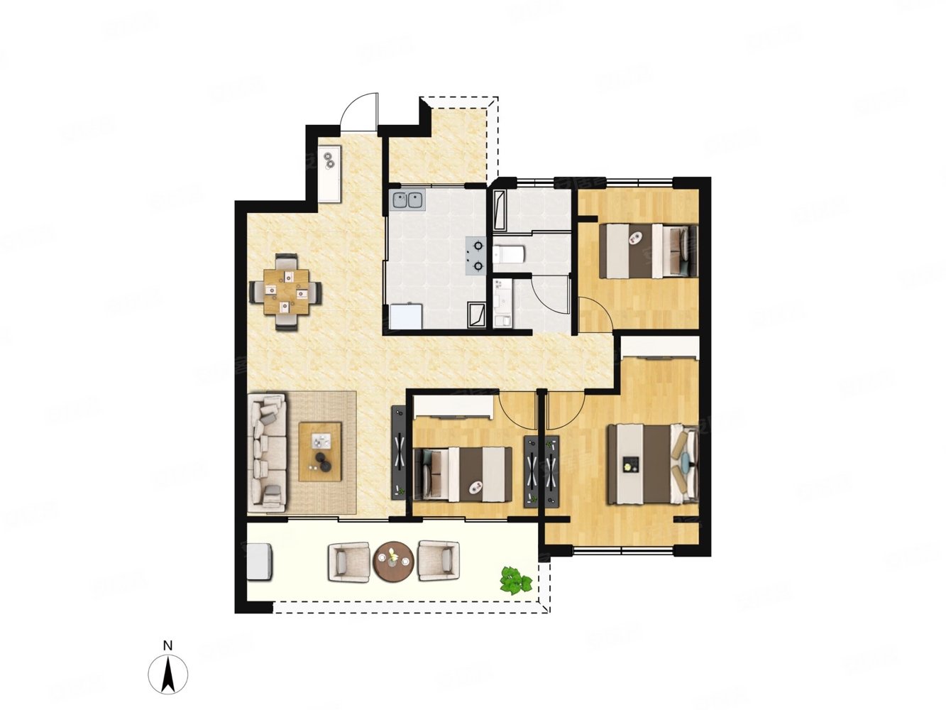 熙境云庭新从未住过人精装修领包入住省事省时省力