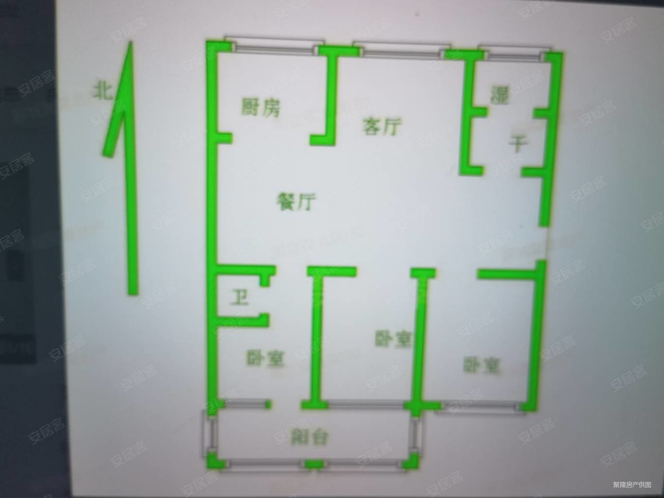 聊职学院家属院3室2厅1卫96㎡南北70万