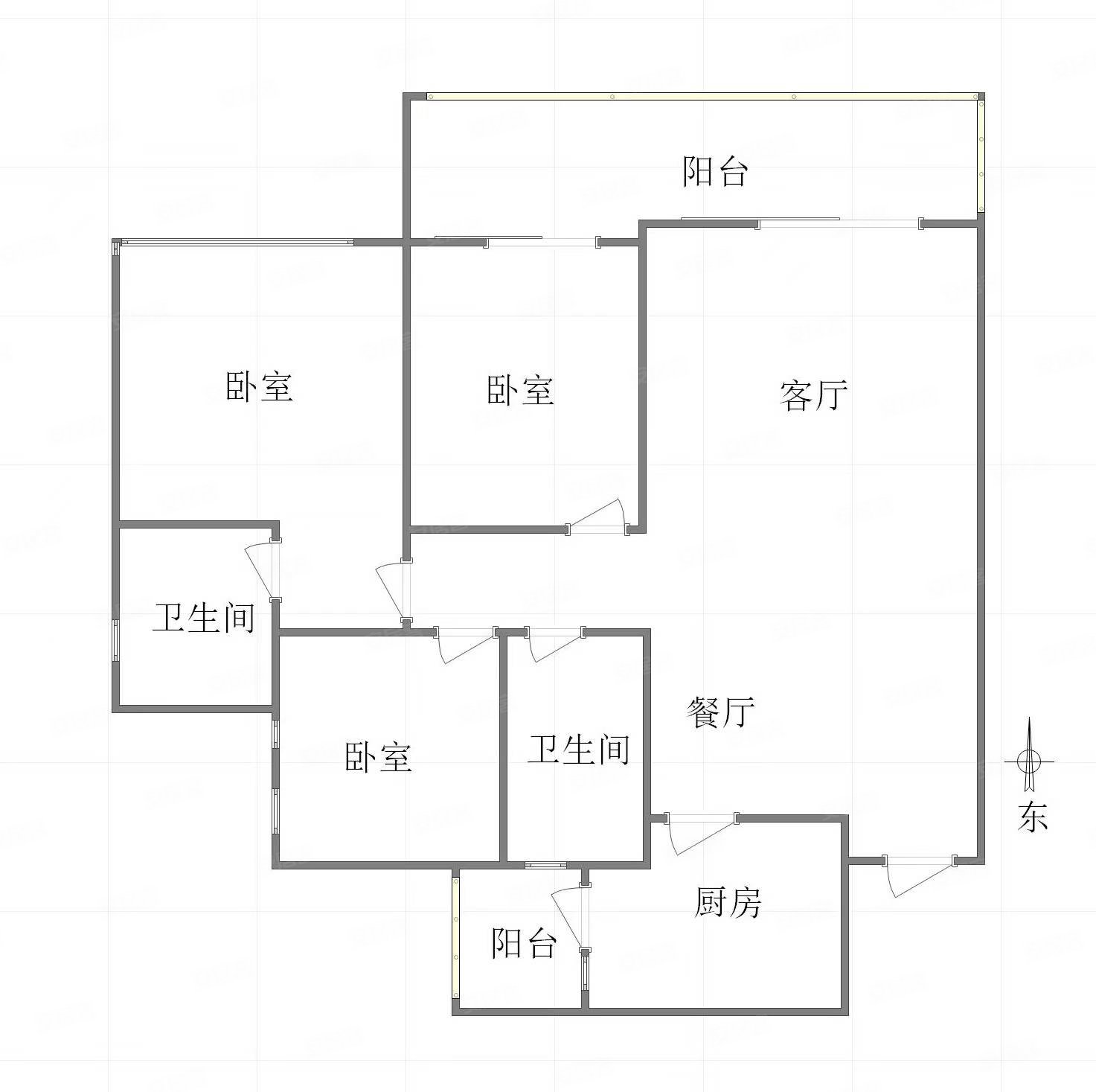 龙湖康田麓宸(四期)3室2厅2卫99㎡南北102万