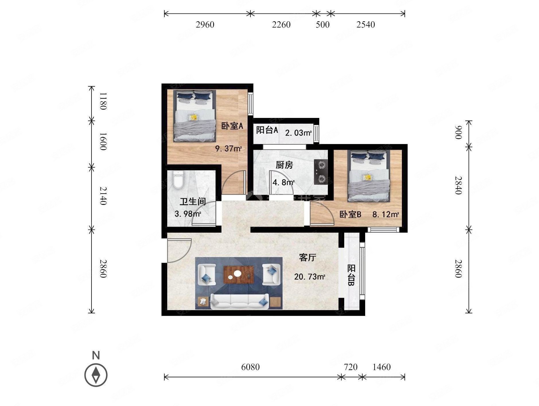 理想家园刚需所在社区,首付 ,户型没遮挡,随时可以看房子,理想家园